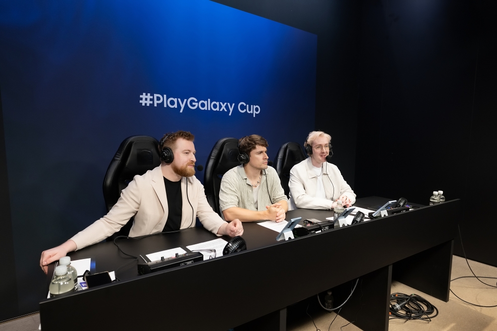 Streamer Ludwig hosts the #PlayGalaxy Cup World Final at Samsung’s Gamescom 2026 booth.