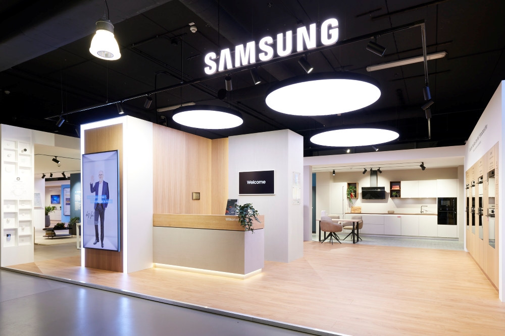 Samsung's built-in appliance showroom in Löhne, Germany