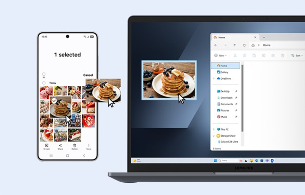 Quick Share and Storage Share make it easy to move content across Galaxy devices, while Multi Control and Second Screen help users work seamlessly across screens.