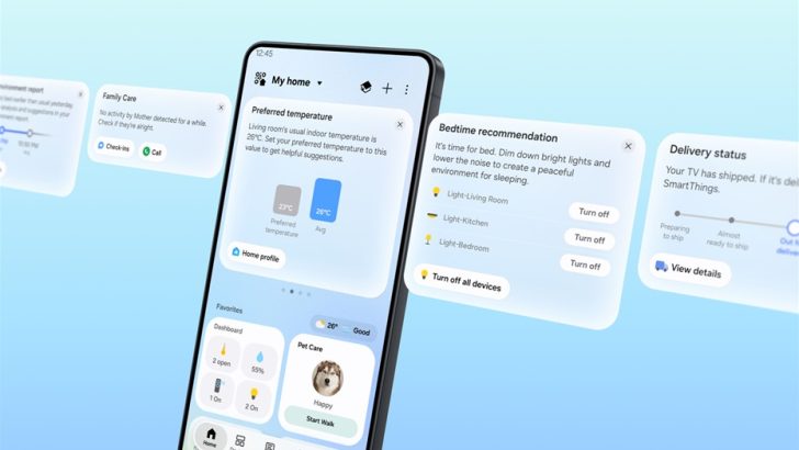 Ảnh minh hoạ cho Samsung giới thiệu “SmartThings Now” trong bản cập nhật nền tảng mới mang lại trải nghiệm người dùng trực quan hơn
