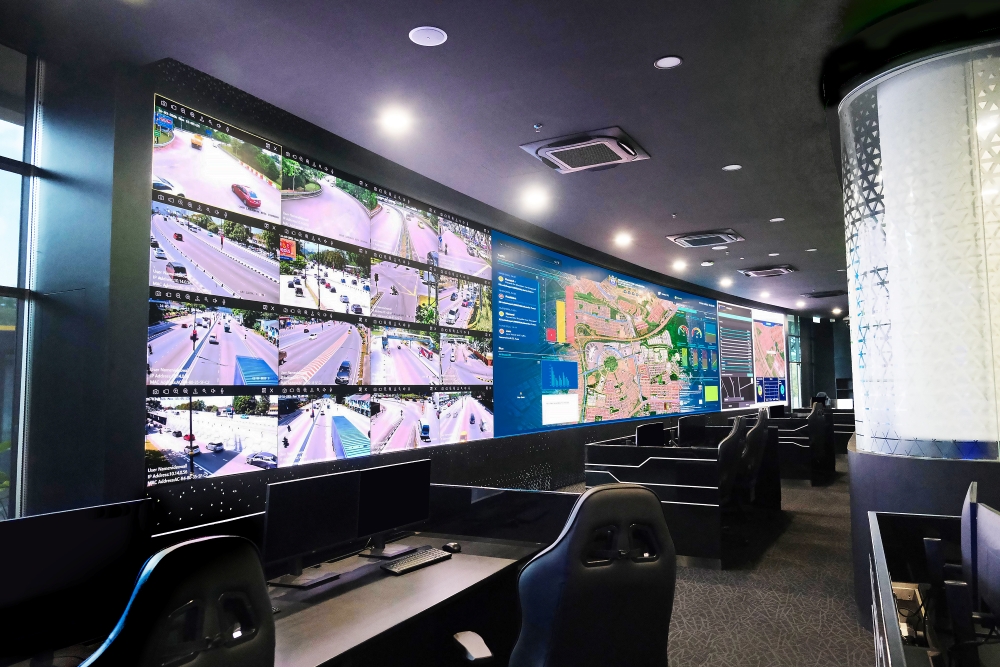 The Wall at the Iskandar Puteri Command and Control Centre’s control room
