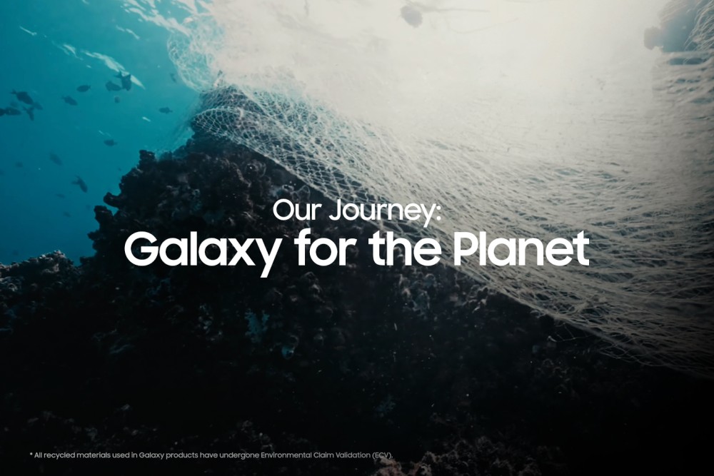 Samsung melakukan kampanye “Galaxy for the Planet” yang menampilkan kampanye keberlanjutan dan teknologi ramah lingkungan.