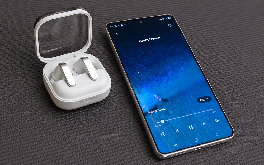 Fitur "Mindfulness" dalam aplikasi Samsung Health dari Samsung Galaxy S26 Series yang memberi beragam opsi playlist meditasi & musik menenangkan untuk wellness pengguna.