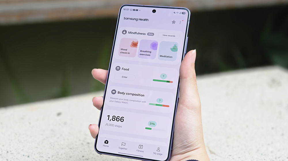 Aplikasi "Samsung Health" dari Samsung Galaxy S26 Series memiliki berbagai macam fitur untuk memantau keseharian pengguna 