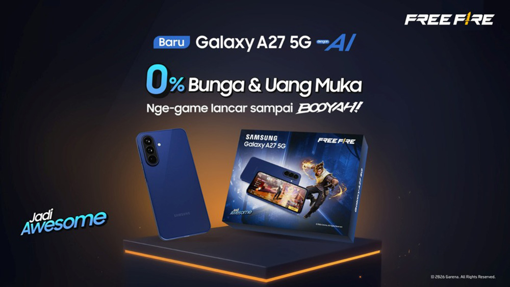 Galaxy A27 Hadirkan Gaming Package untuk mendukung bermain Free Fire 