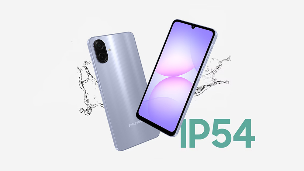 Samsung Galaxy A07s hadir dengan IP 54 untuk lindungi smartphone dari debu dan air