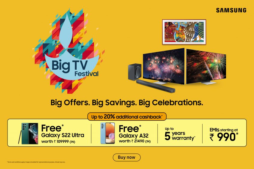 Samsung ‘Big TV Festival’ Gets Bigger Than Ever This Festive Season; Get Never Before Assured