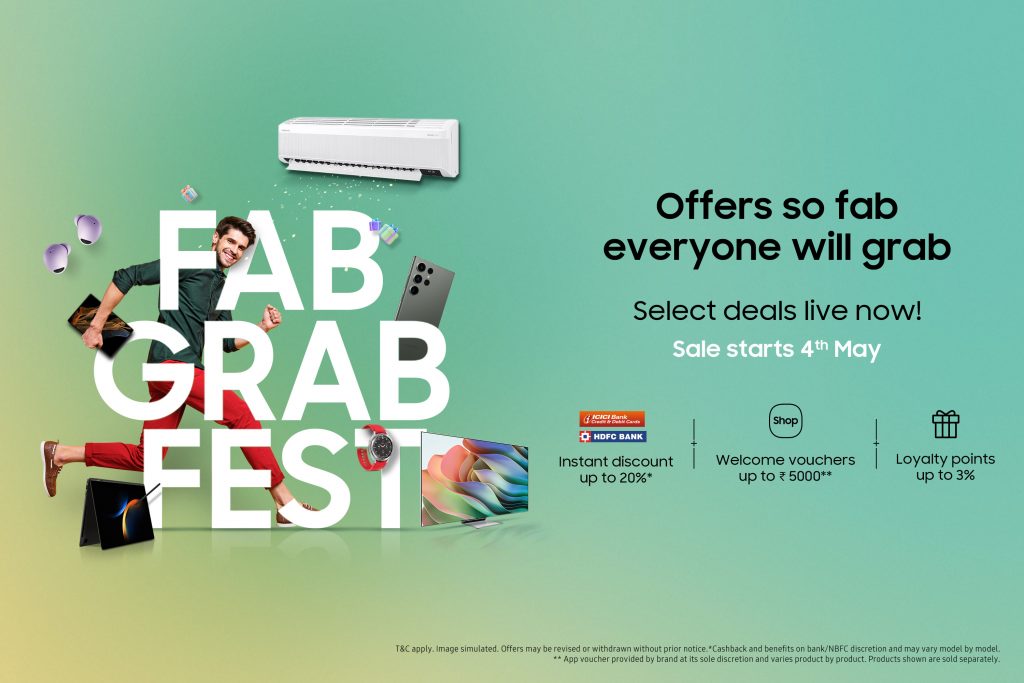 Samsung ‘Fab Grab Fest’ is back with Mega Offers on TVs, Smartphones