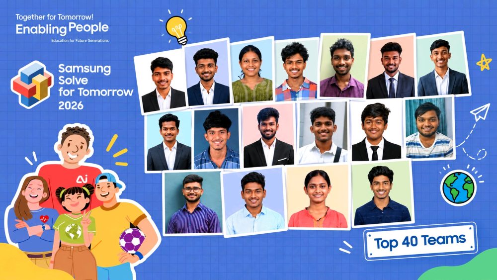 Six teams from Tamil Nadu, spanning Chennai to Coimbatore, make Samsung Solve for Tomorrow national Top 40 with AI, IoT, and wearable solutions