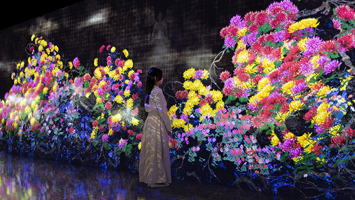 Galaxy ＆ チームラボ：永遠の今の中で連続する生と死」を開催 Galaxy