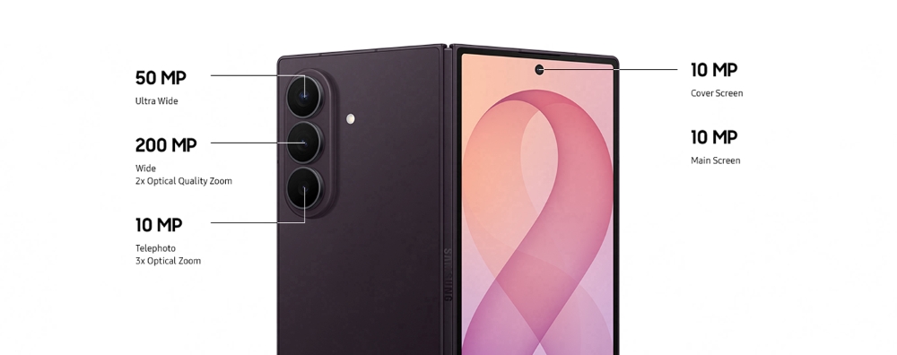 صُمم Galaxy Z Fold8 Ultra ليمنح صنّاع المحتوى حرية أكبر من مرحلة التصوير إلى التحرير، بفضل نظام كاميرا من فئة Ultra وأدوات إبداعية تجعل إنتاج محتوى عالي الجودة أسهل من جهاز واحد.