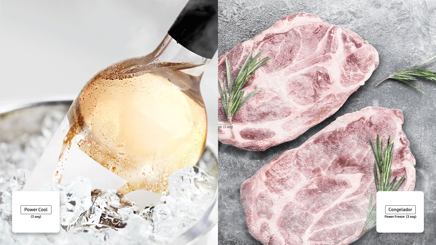 refrigerador samsung Power Cool y Power Freeze