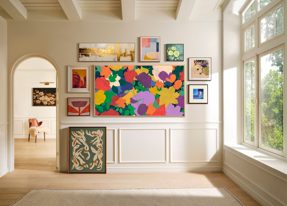 samsung the frame comedor arte Liberty Marinas Tea Garden