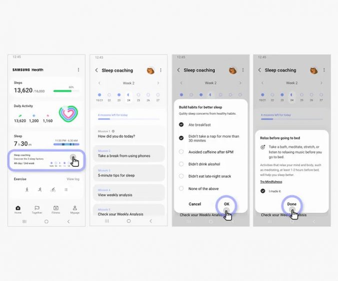 Wake Up Feeling 10/10 with Sleep Coaching Program by Samsung Health