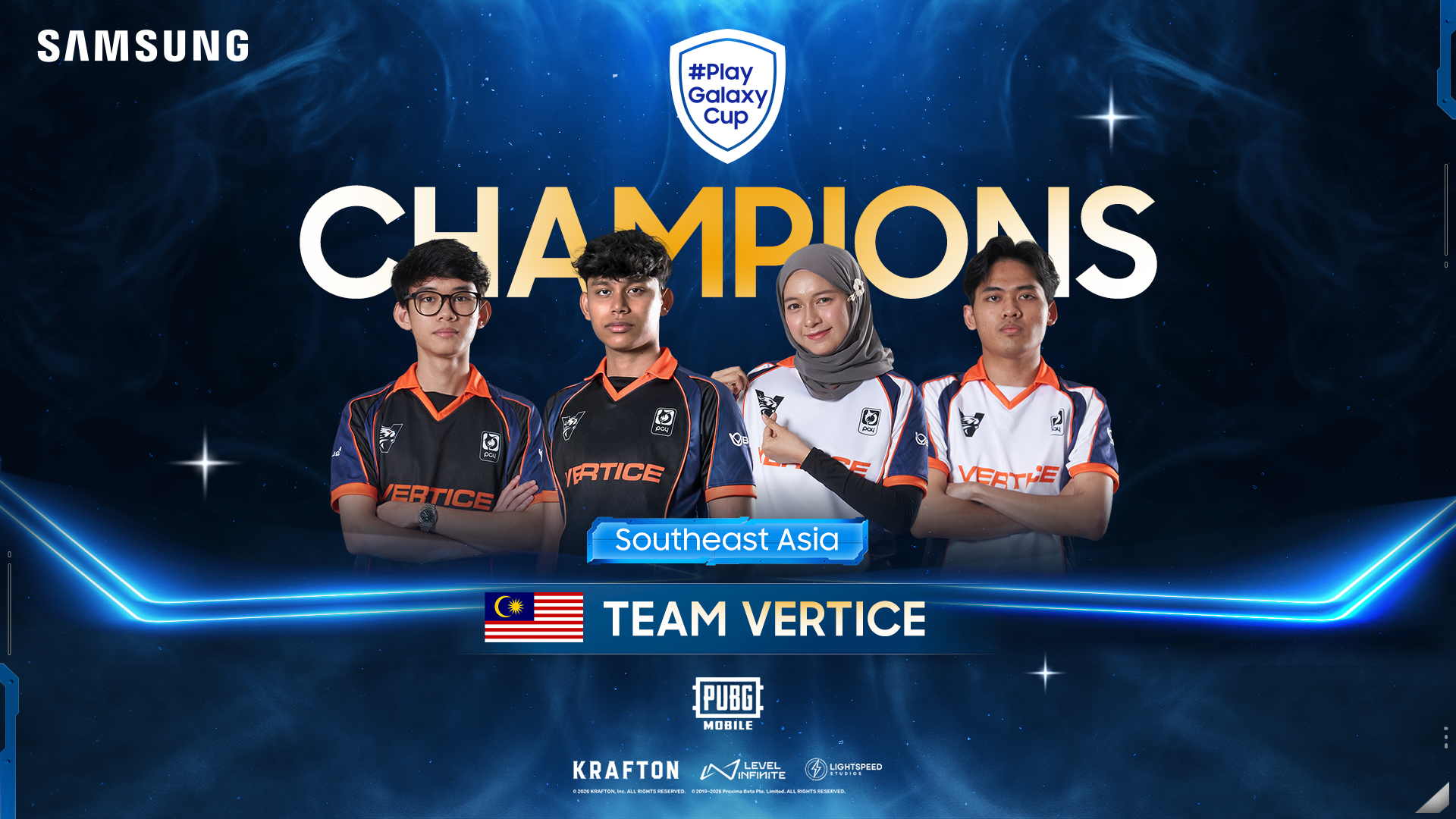 #PlayGalaxy Cup 2026 champions from Malaysia
