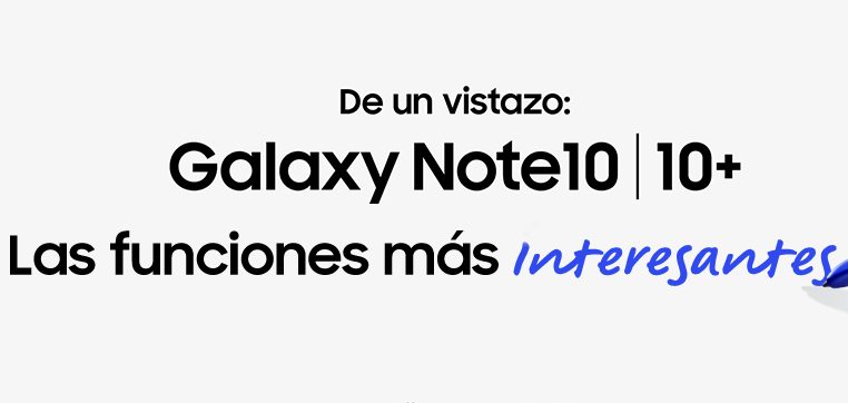 Galaxy Note10 Funciones