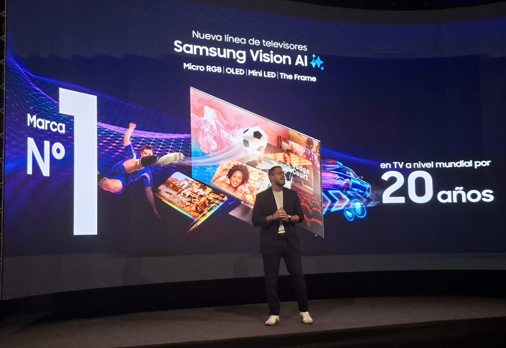 Presentación de la nueva línea de televisores Samsung con Vision AI.