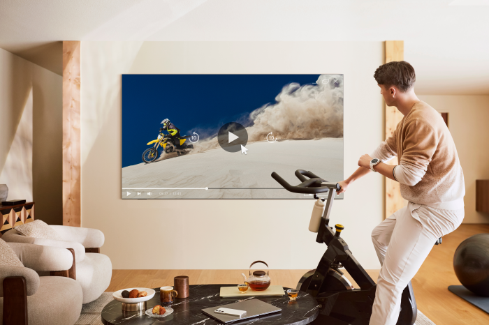 Working out with the Samsung Vision AI TV