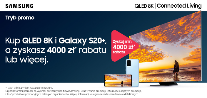 promcja qled 8k galaxy s20