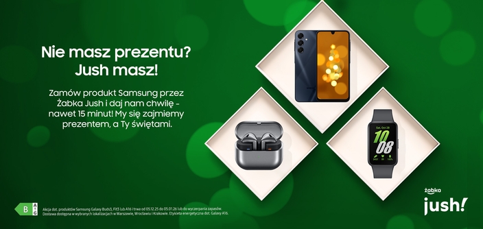 Prezenty na ostatnią chwilę? Zamów w Żabce Jush – a urządzenia Galaxy ...