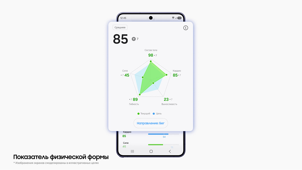 Показатель физической формы (Fitness Index): наглядная оценка прогресса – позволяет отслеживать эффективность тренировок на основе таких показателей, как частота сердечных сокращений, максимальное потребление кислорода (ключевой показатель аэробной подготовки) и количество шагов.