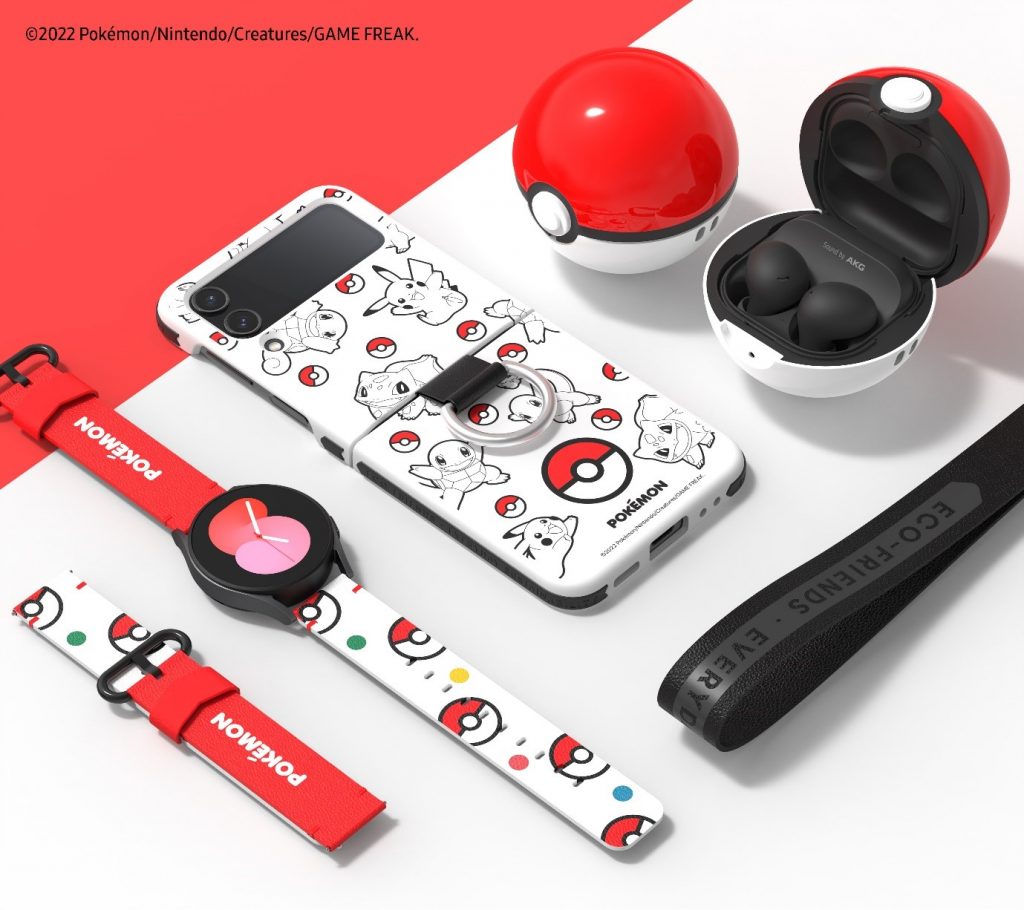 PokémonThemed Accessories for Galaxy Z Flip4 5G Buds2 Pro and Watch5