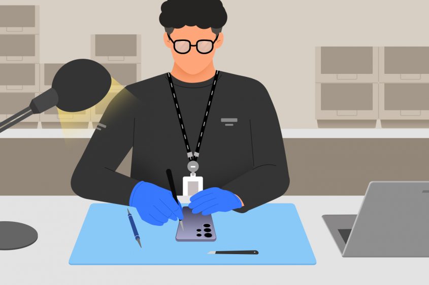 All repairs are handled by certified experts using original parts.