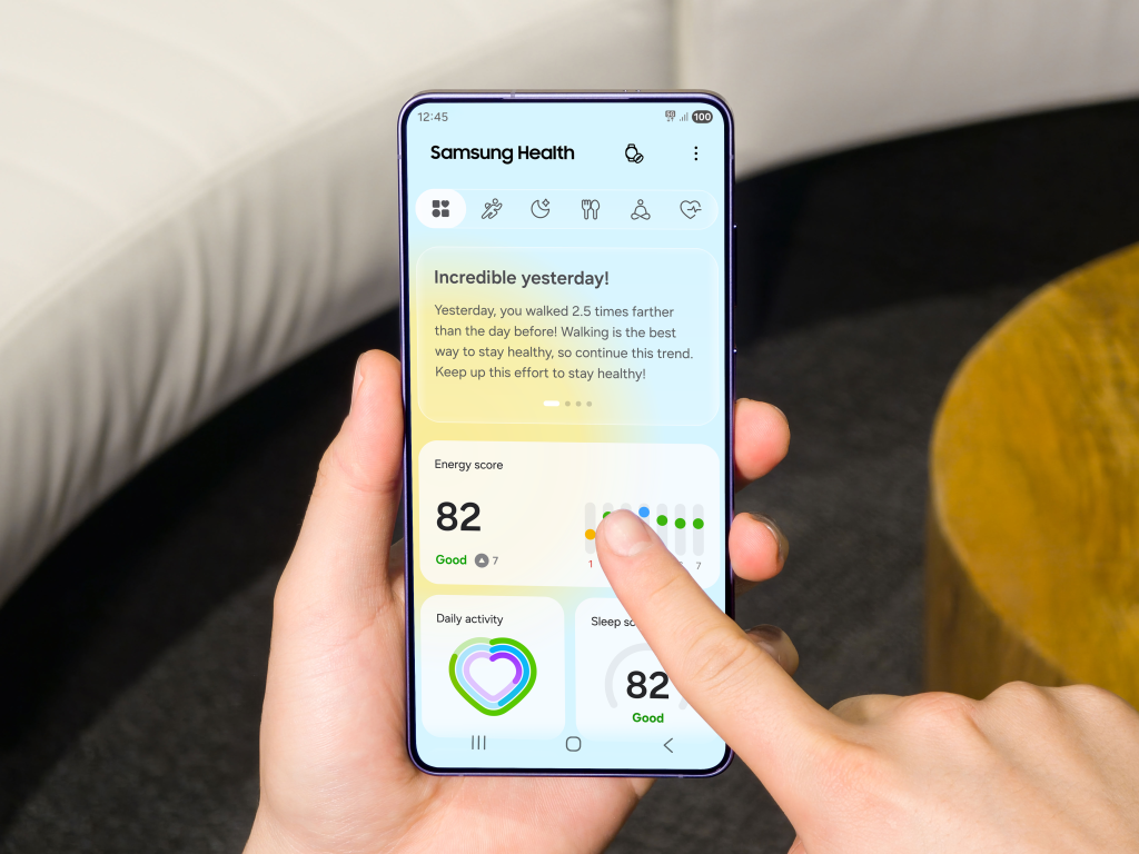 An image of Samsung Health Home