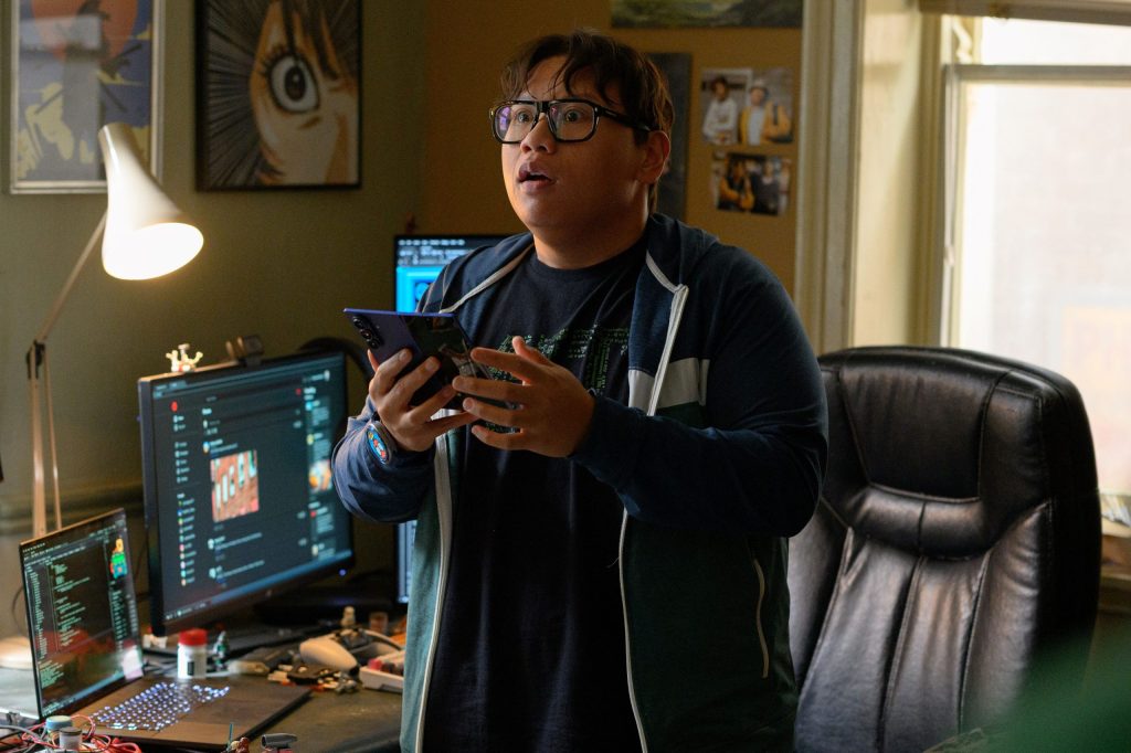 Spidey Tracker powered by Samsung Galaxy as seen in the upcoming Spider-Man: Brand New Day film. © & ™ 2026 MARVEL. ©2026 CPII & TSG