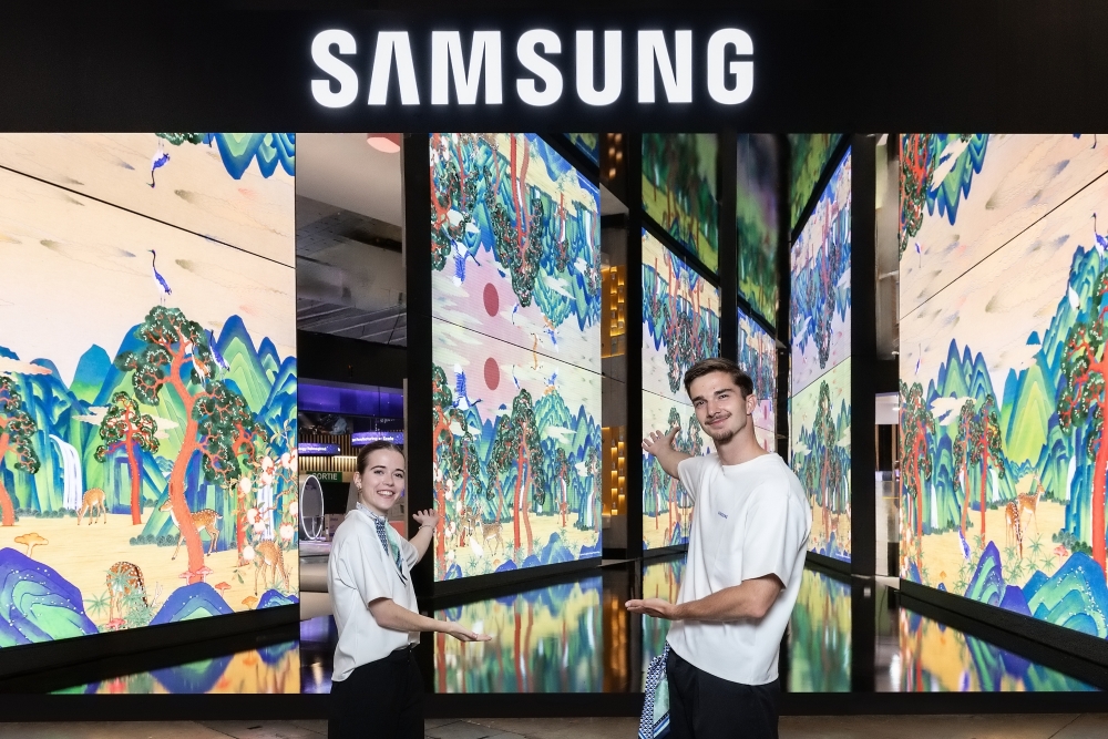 An image of Samsung's exhibition.