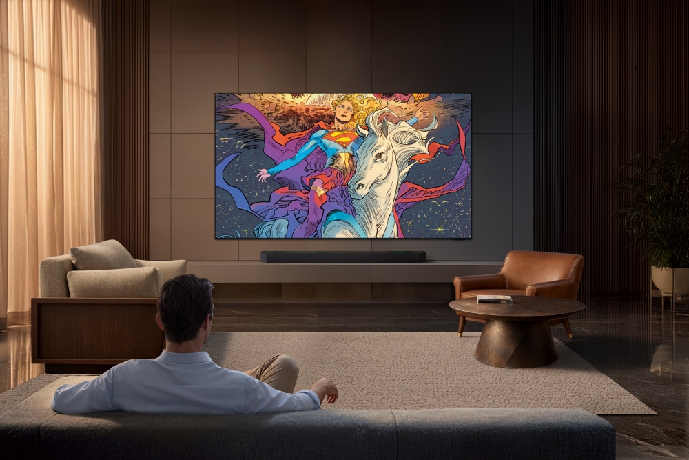 Supergirl collection displayed on Samsung Micro RGB TV.