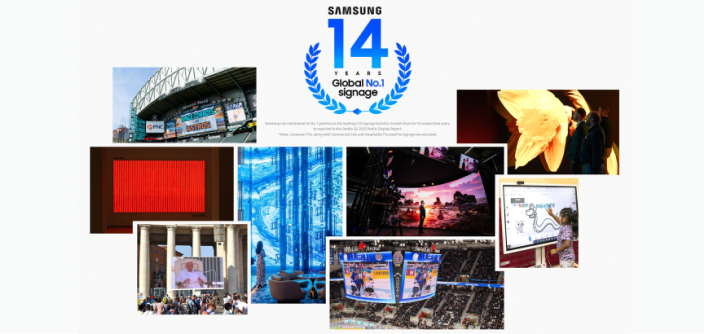 How Samsung’s Innovative To Take on Immersion in Its 14th Year of Leading the Digital Signage Market