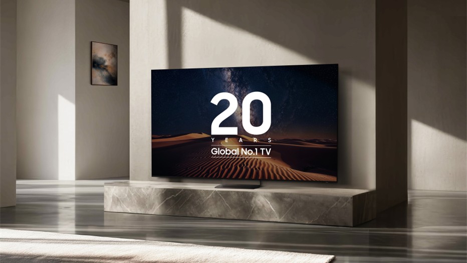 Samsung Electronics вже 20 років поспіль залишається світовим брендом № 1 на ринку телевізорів