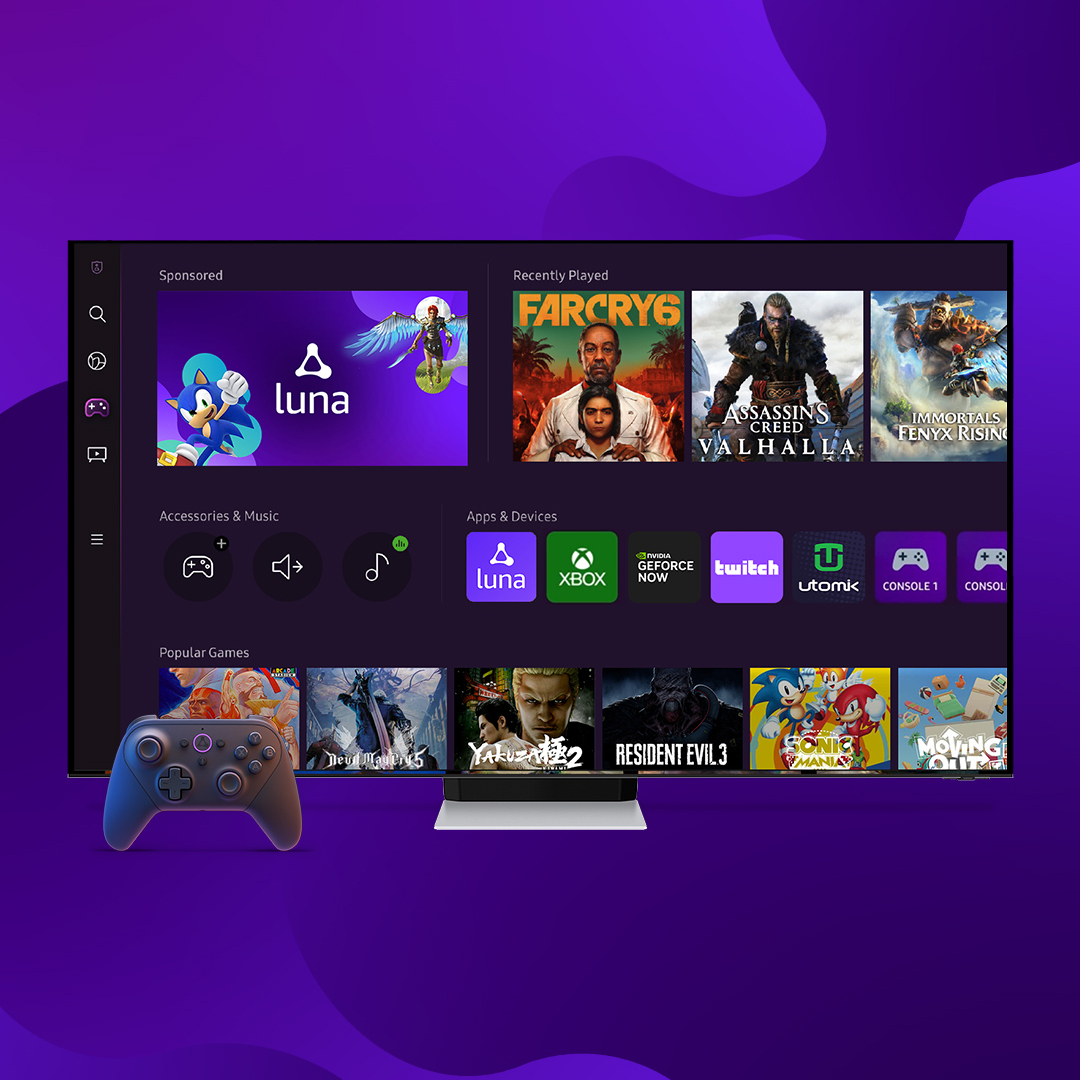 Samsung and Amazon team up to bring Amazon Luna to Gaming Hub, now ...