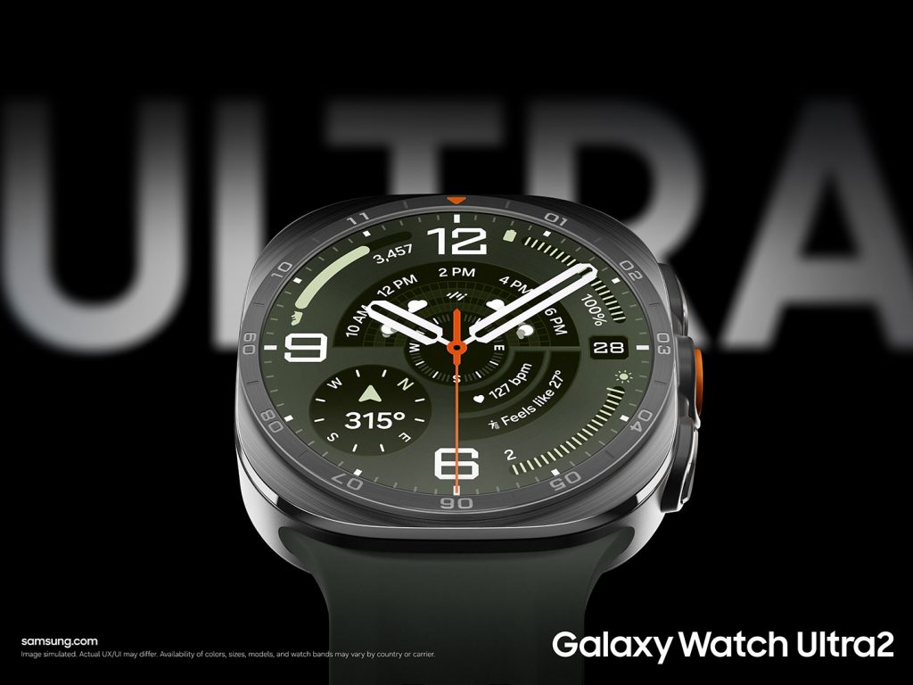 Yangi 47 mm Galaxy Watch Ultra2, Titanium Gray rangida.