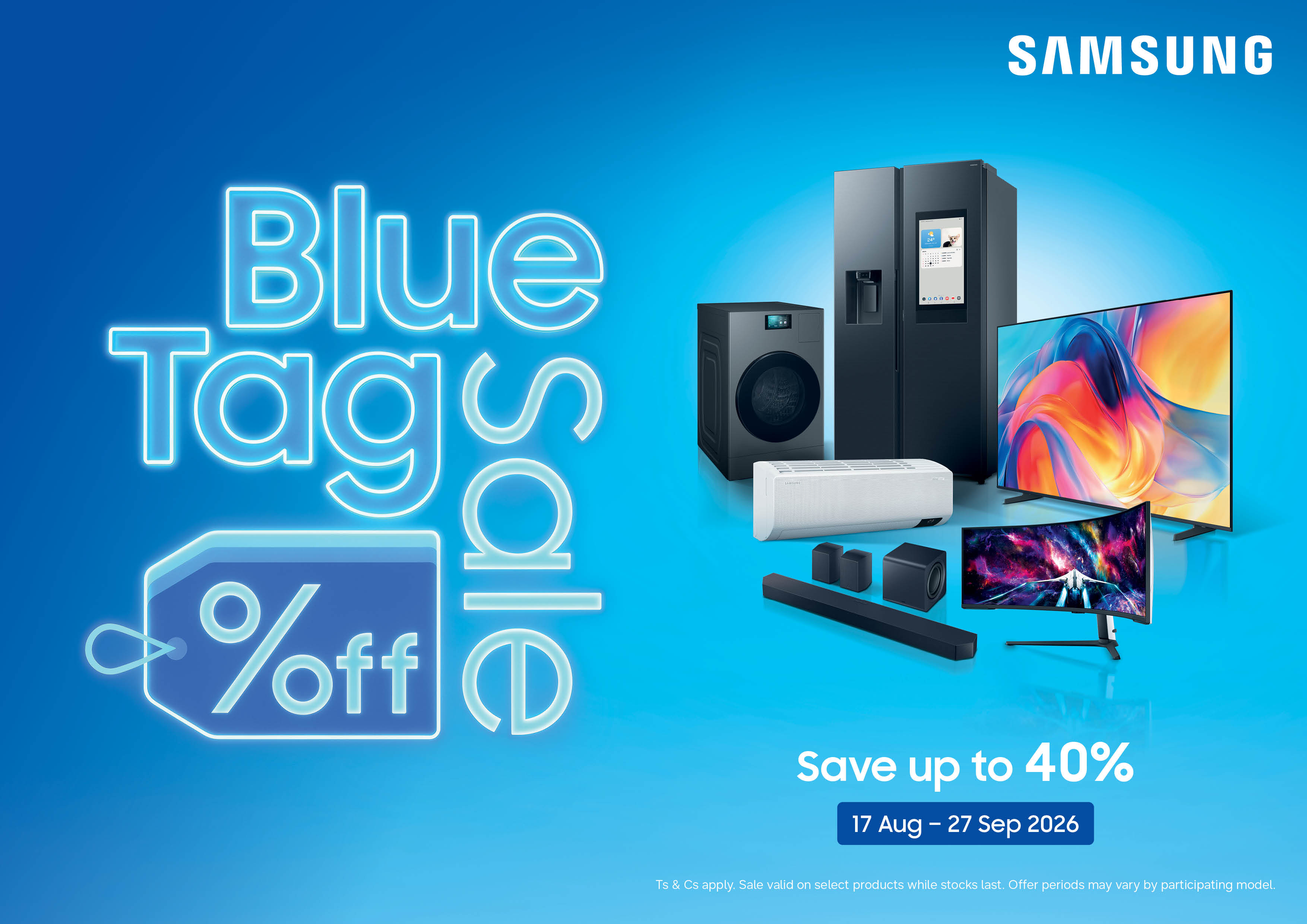 Samsung Blue Tag Sale